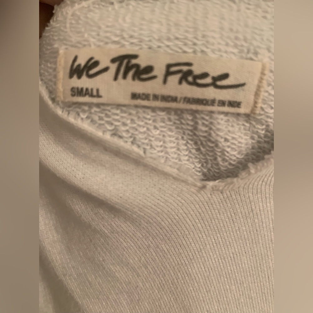 Free People Washed Its A Vibe Optic White SM - Picture 6 of 7